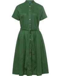 Luis Steindl - Trachtenkleid Halbarm-Kleid mit Biesen und Gürtel - Lyst