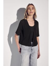 Street One - Cardigan in Unifarbe - Lyst