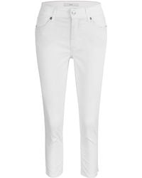 M·a·c - Stretch-Jeans MELANIE 7/8 SUMMER all white denim 5045-90-0391L D010 - Lyst