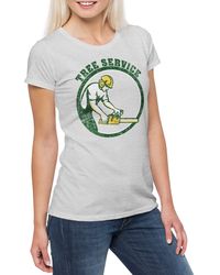 Urban Backwoods - Print-Shirt Tree Service V T-Shirt Holzfäller Axt Waldarbeiter Förster - Lyst