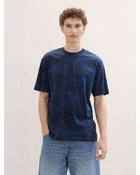 Tom Tailor - T-Shirt mit Allover Print - Lyst