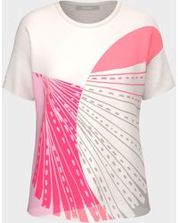 Bianca - Print-Shirt JULIE mit graphischem Frontmotiv in angesagten Farben - Lyst