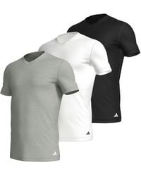 adidas - T-Shirt "Active Flex Cotton" (3er-Pack) mit V-Ausschnitt und legerer Passform - Lyst