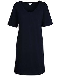 Mela - Jerseykleid Bio--Midi-Kleid 'JANITRA' mit V-Ausschni - Lyst