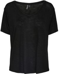 Pieces - T-Shirt (1-tlg) Plain/ohne Details - Lyst
