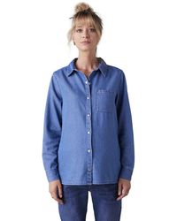 Envie de Fraise - Langarmhemd Jeansbluse für Schwangerschaft und Stillzeit - Lyst