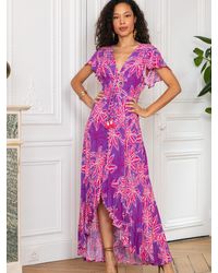 Annis Fashion & Accessoires - Maxikleid "GIORGIA" (1-tlg) NEU. Viskose, lang - Lyst