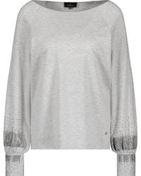 Monari - Langarmshirt mit Strasssteinen - Lyst