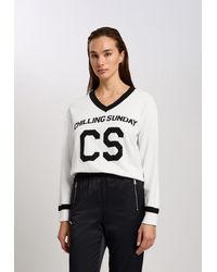 MARC AUREL - V-Ausschnitt-Pullover - Lyst