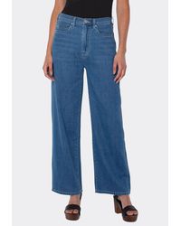Liverpool Jeans Company - Loose-fit-Jeans Easy High Rise Wide Leg Stretchy und komfortabel - Lyst