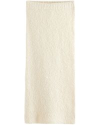 Next - Gerader gestrickter Midirock mit Bouclé (1-tlg) - Lyst