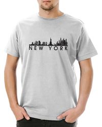 Urban Backwoods - Print- Skyline New York T-Shirt Stadt City Fun United States NYC USA - Lyst