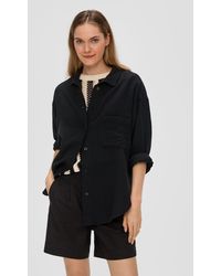 S.oliver - Langarmbluse Baumwollbluse in Oversize - Lyst
