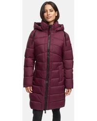 Marikoo - Winterjacke Kaltnäschen Mit Abnehmbarer Kapuze Und Hochschließendem Kragen - Lyst