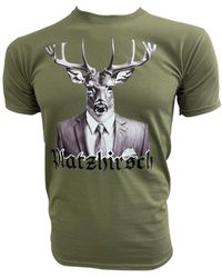Paulgos - Print- T-Shirt "bunter Totenkopf" Schädel, Skull - Lyst