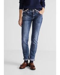Nicht Fit Vorhanden Sky Street DE (1-tlg) Blue Jeans Lyst Culotte Bequeme One | Casual Jeans in Wa