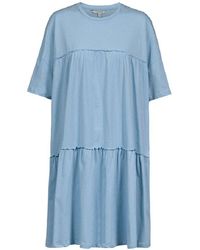 Herrlicher - Jerseykleid Eleanor Dress Jersey Peached 100% Baumwolle, Rundhals, Passform: Oversized - Lyst