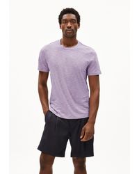 ARMEDANGELS - JAAMES STRUCTURE - - (1-tlg., Regular Fit) T-Shirt aus Bio-Baumwolle - Lyst