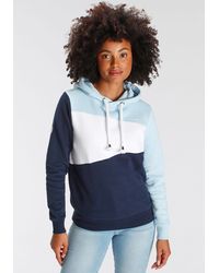 Kangaroos - Hoodie Langarm, lockere Passform, Colorblocking-Optik - Lyst