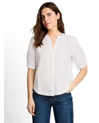 Tom Tailor - Klassische Bluse Regular Mit Muster - Lyst