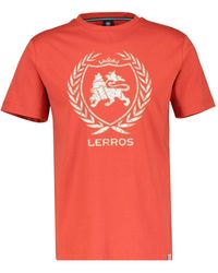 Lerros - T-Shirt mit Logoprint - Lyst