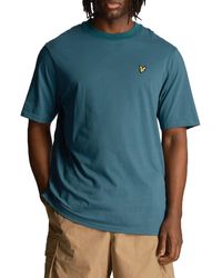 Lyle & Scott - T-Shirt Baumwolle, Mit Logo Und Rundhalsausschnitt - Lyst