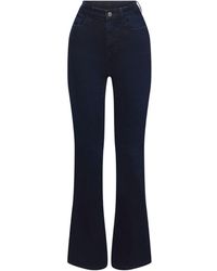 Esprit - Skinny-fit- Racer-Bootcut-Jeans mit besonders hohem Bund - Lyst
