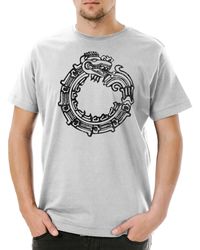 Urban Backwoods - Print- Aztec Ouroboros T-Shirt Uroboros Schlange Ancient Myths - Lyst