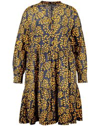 Samoon - Luftiges A-Linien-Kleid mit Print - Lyst