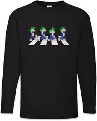 Urban Backwoods - Langarmshirt Lemmings Road Langarm T-Shirt Video Game Gamer Geek Nerd Lemminge - Lyst