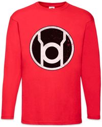 Urban Backwoods - Langarmshirt The Red Lantern Logo Langarm T-Shirt Sheldon TBBT Nerd TV Cooper - Lyst