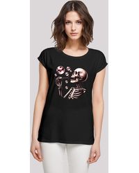 F4NT4STIC - Shirt Niedliches Goth Skelett Herz Seifenblasen Premium Qualität - Lyst