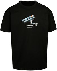 Mister Tee - CCTV Oversized T-Shirt Kurzarm-Shirts Baumwolle - Lyst