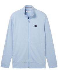 Tom Tailor - Stand-up t-shirt jacket, windsurf blue - Lyst