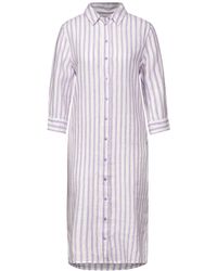 Street One - Sommerkleid LS_Yarn Dyed Linen Shirt Dress - Lyst