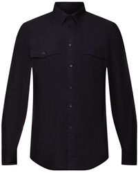 Esprit - Langarmhemd Utility-Hemd aus Baumwolle - Lyst