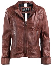 C.B.L. - Lederjacke MQ-43547 mit angesagtem Biker-Look - Lyst