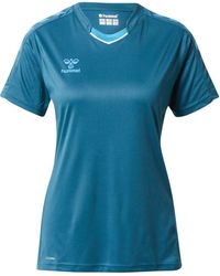 Hummel - T-Shirt (1-tlg) Plain/ohne Details, Seitenstreifen, Weiteres Detail - Lyst