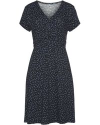 vivance active - Jerseykleid mit Blümchenprint und V-Ausschnitt, figurschmeichelndes Sommerkleid - Lyst