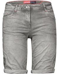 Cecil - 5-Pocket-Hose Style Scarlett Shorts Stripe - Lyst