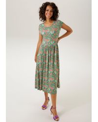 Aniston CASUAL - Sommerkleid mit extravagantem Paisley-Muster bedruckt - Lyst