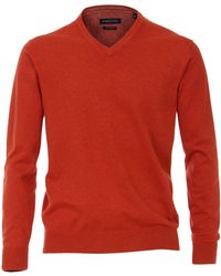 CASA MODA - Strickpullover Casa Moda-Pullover mit V-Ausschnitt - Lyst