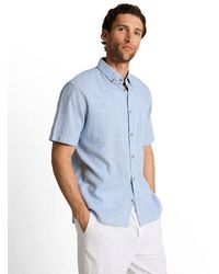 Tom Tailor - Kurzarmhemd Mit Button-Down Kragen - Lyst