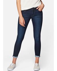 Mavi - Super Skinny Fit Ankle Jeans Denim Stretch Hose LEXY (1-tlg) 4172 in Dunkelblau - Lyst
