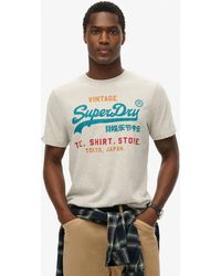 Superdry - Rundhalsshirt VL CALI RELAXED TEE - Lyst