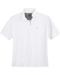 Hajo - Zipper Poloshirt XXL Stay Fresh weiß - Lyst