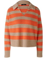 Ouí - V-Ausschnitt- Pullover Wolle - Lyst