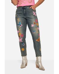 Angel of Style - Regular-fit-Jeans 7/8-Slimjeans schmale Passform 5-Pocket Patches - Lyst