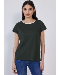 STREET ONE STUDIO - T-Shirt im soften Baumwoll-Mix - Lyst