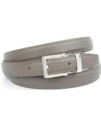 Anthoni Crown Leren Riem - Grijs